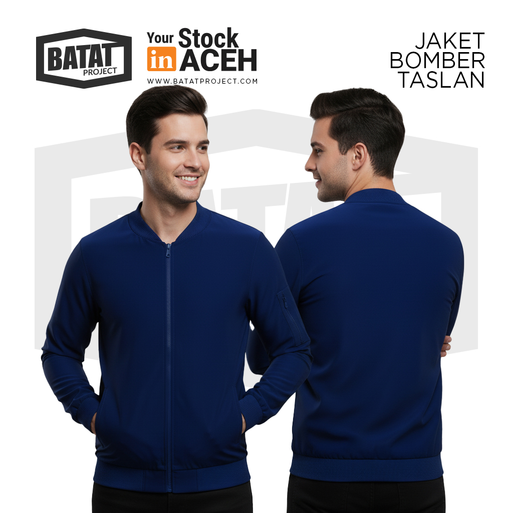 Jaket Bomber Taslan 