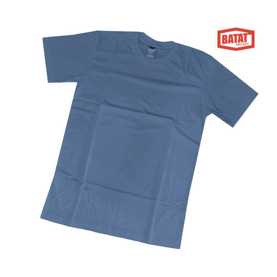 0305 // Kaos Cotton Combed 30s Biru Denim Pendek