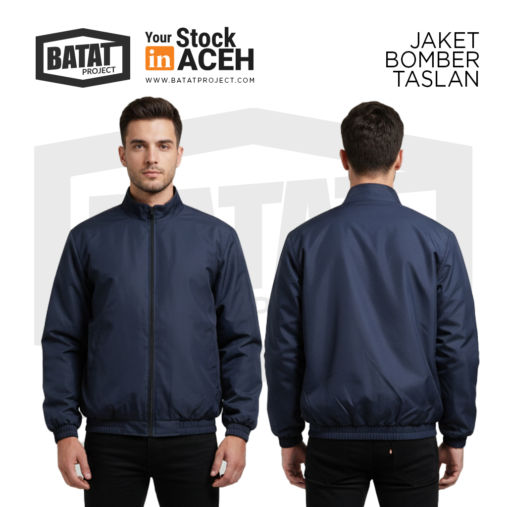 Jaket Bomber Dongker (Navy)