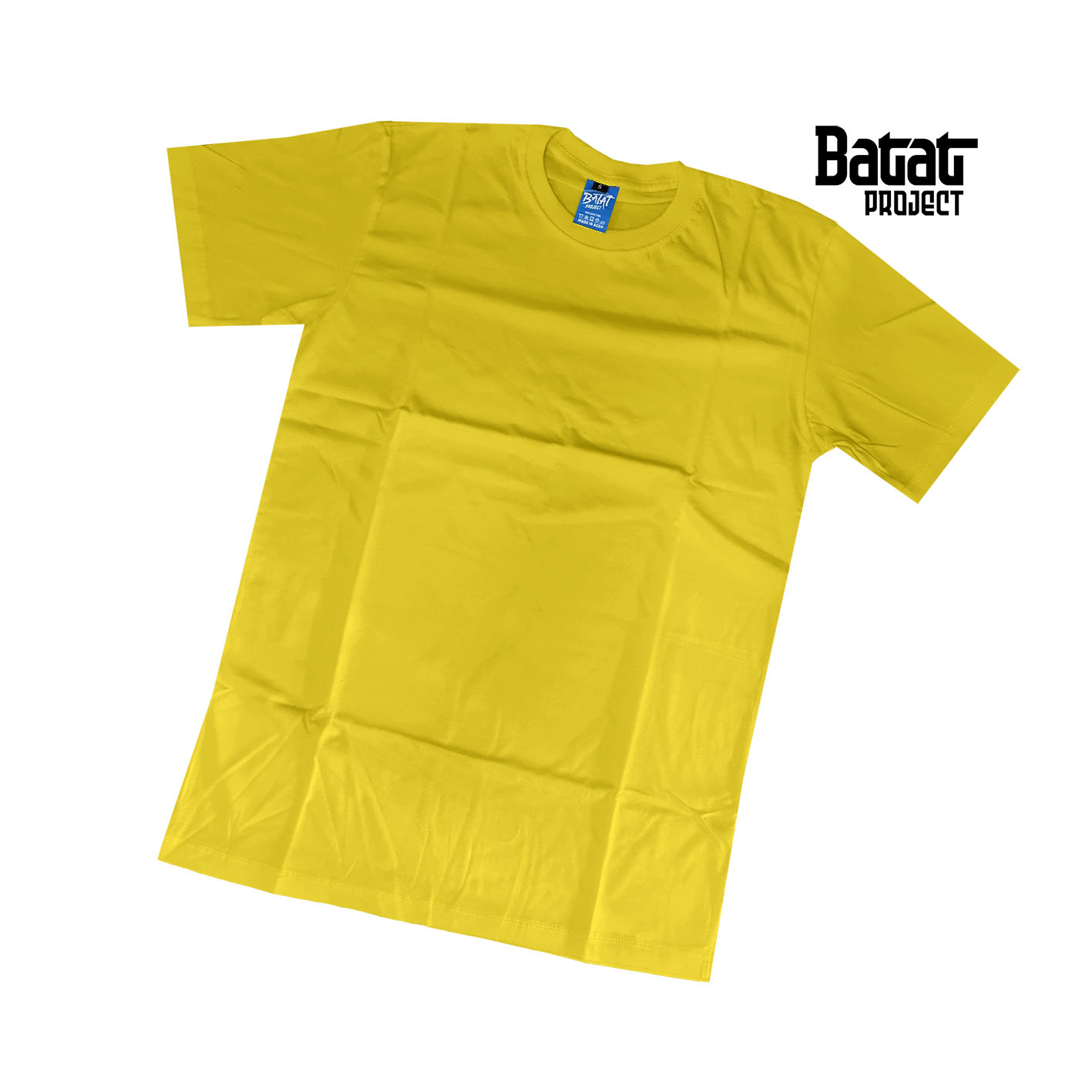 00523 // Kaos Cotton Combed 30s Kuning Pendek