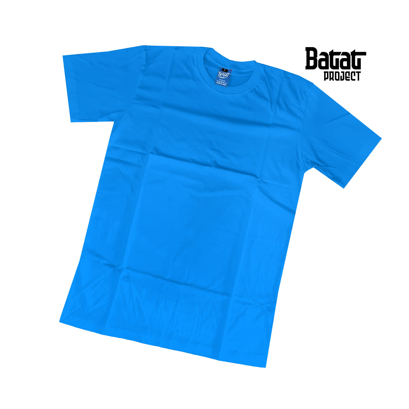  00522 // Kaos Cotton Combed 30s Biru Turkish Pendek