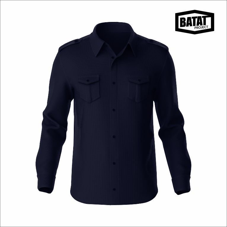 Kemeja PDL Polos Navy Panjang (Kode: 312B SMP )