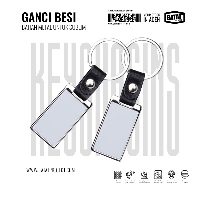 Gantungan Kunci Besar Lonjong (Sublimasi)
