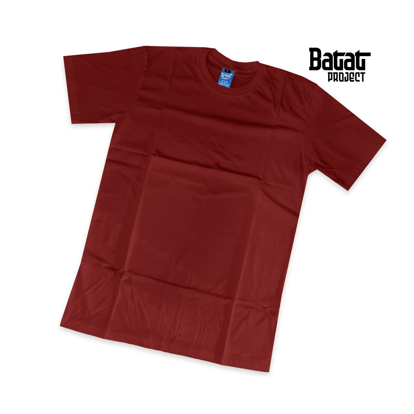 0003 // Kaos Cotton Combed 24S Maroon Pendek