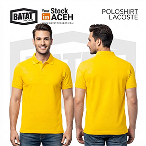Poloshirt Lacoste Kuning Mas (Lengan Pendek)