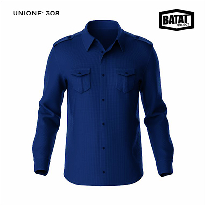 Kemeja PDL Polos Navy Panjang (Kode: 308 )