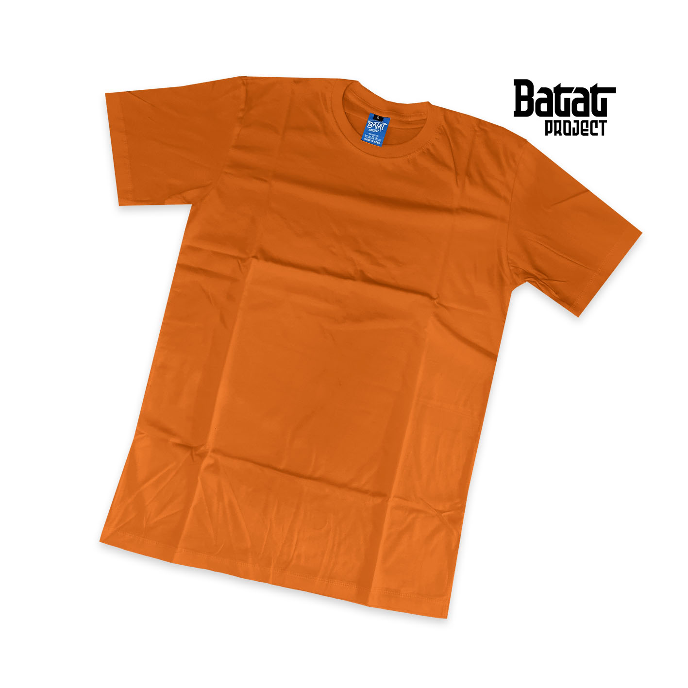 0015 // Kaos Cotton Combed 24s Orange Pendek