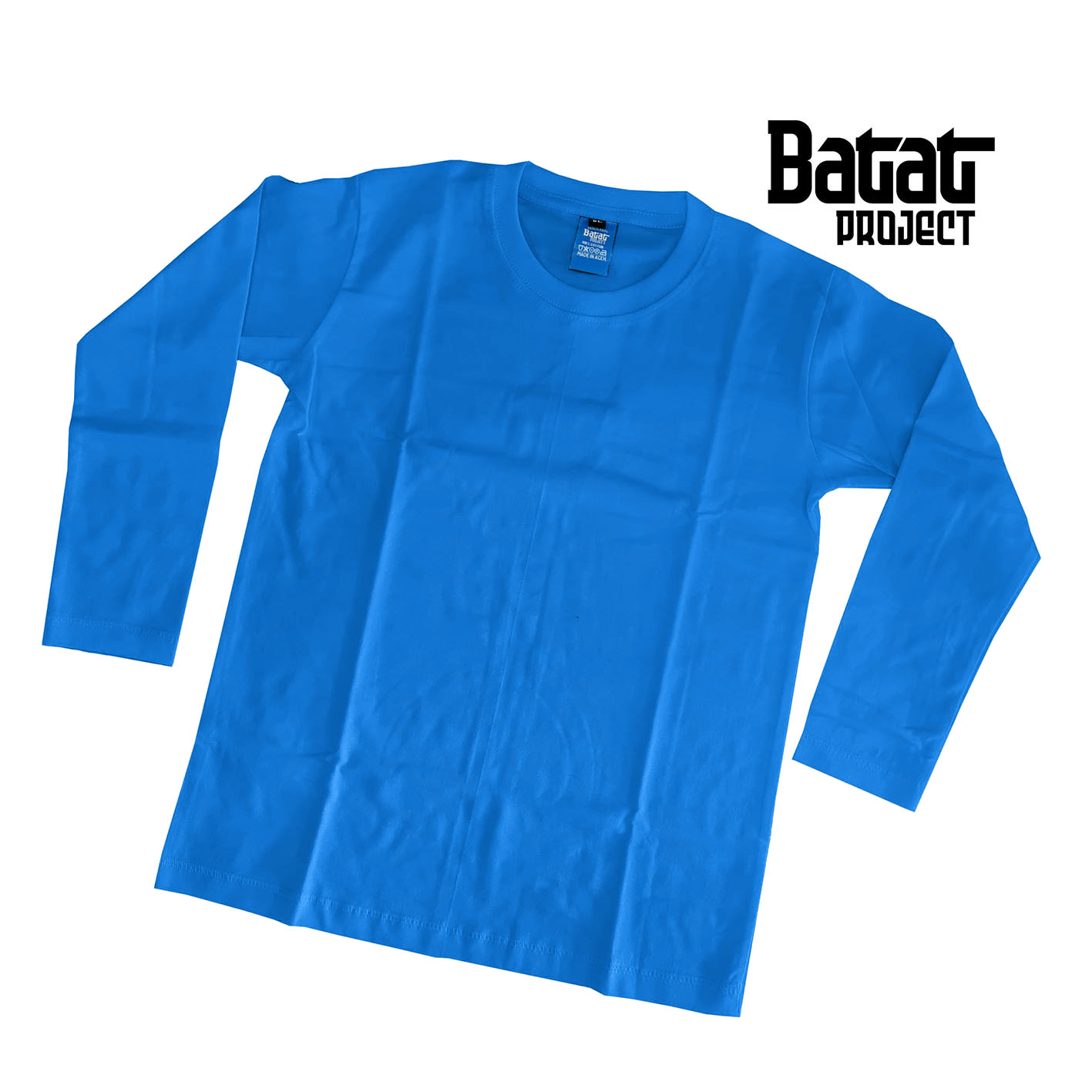 00615 //  Kaos Cotton Combed 30 Biru Turkish Panjang