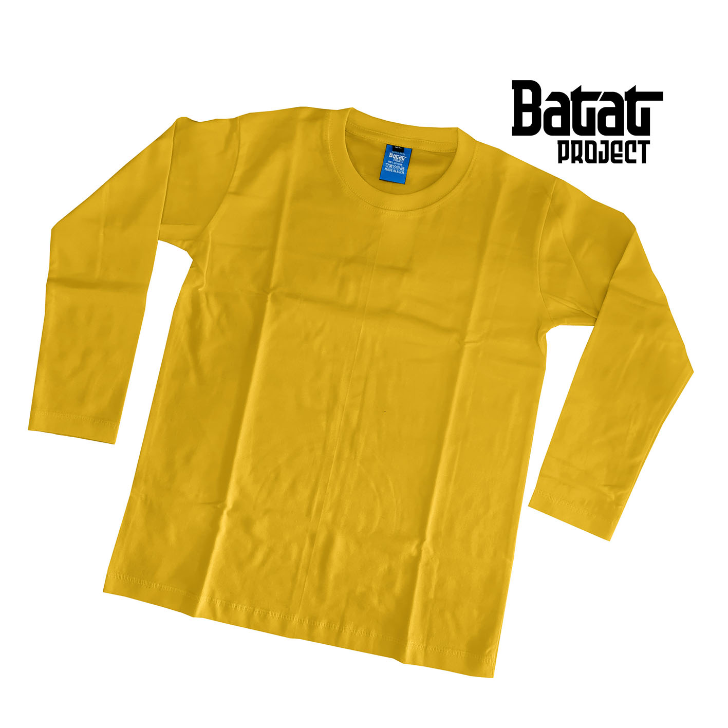 00612 //  Kaos Cotton Combed 30S Kuning Panjang