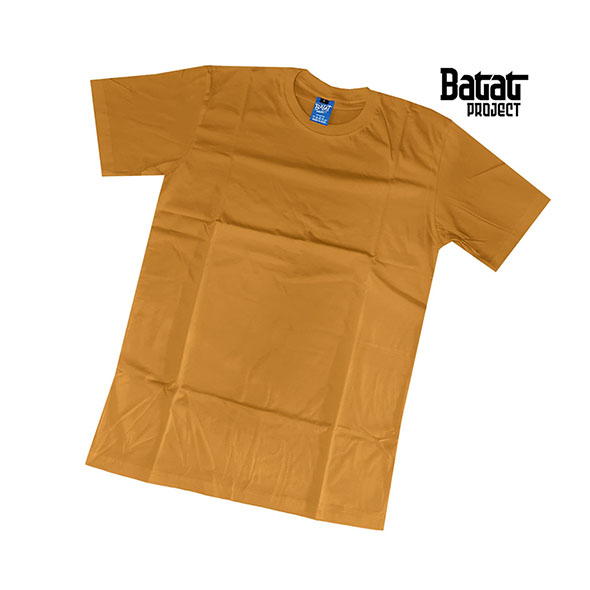 0103 // Kaos Cotton Combed 30s Kuning Busuk (Mustard) Pendek