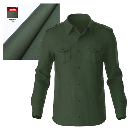 Kemeja PDL Polos Army Panjang (Kode: H020 )