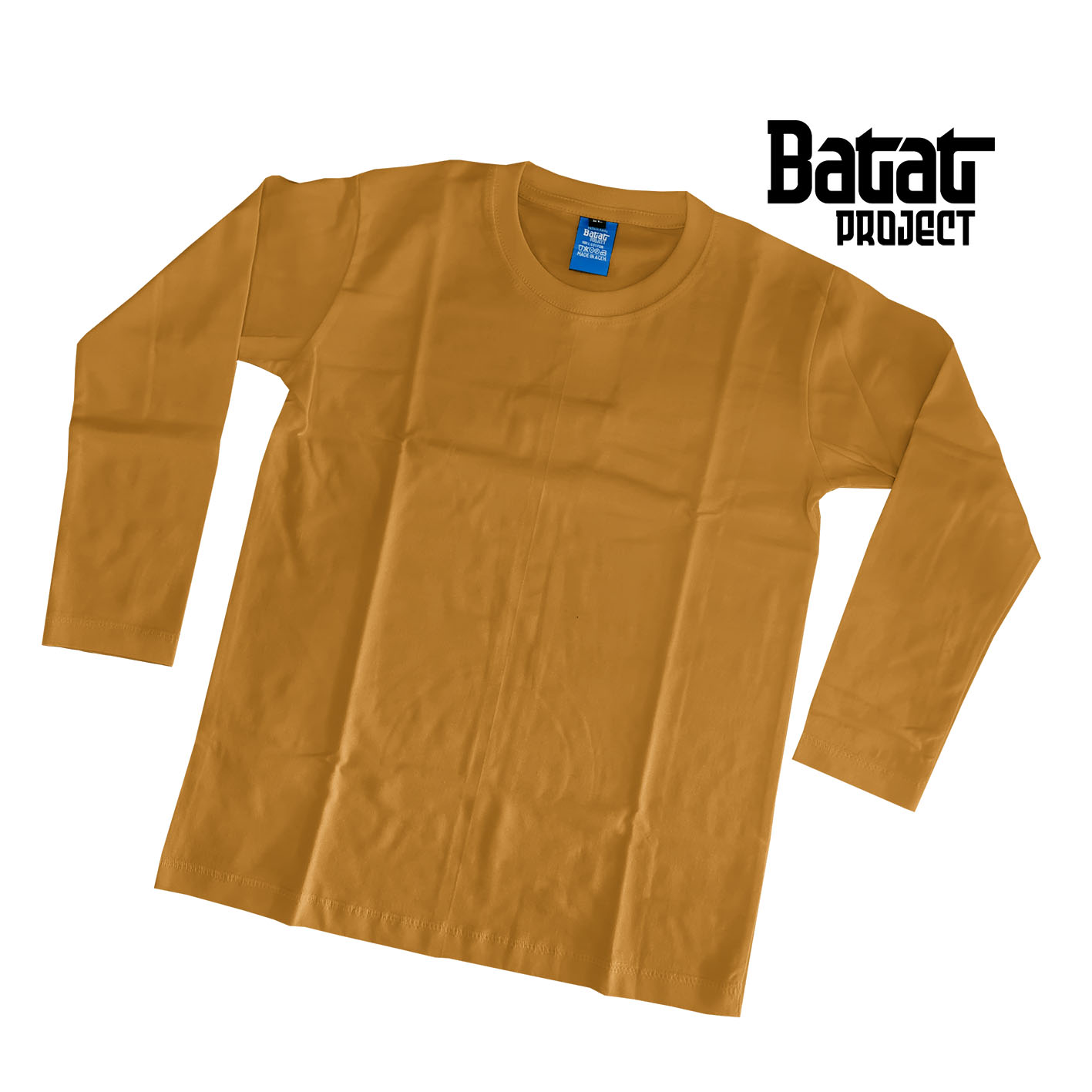 0034 // Kaos Cotton Combed 24s Mustard Panjang